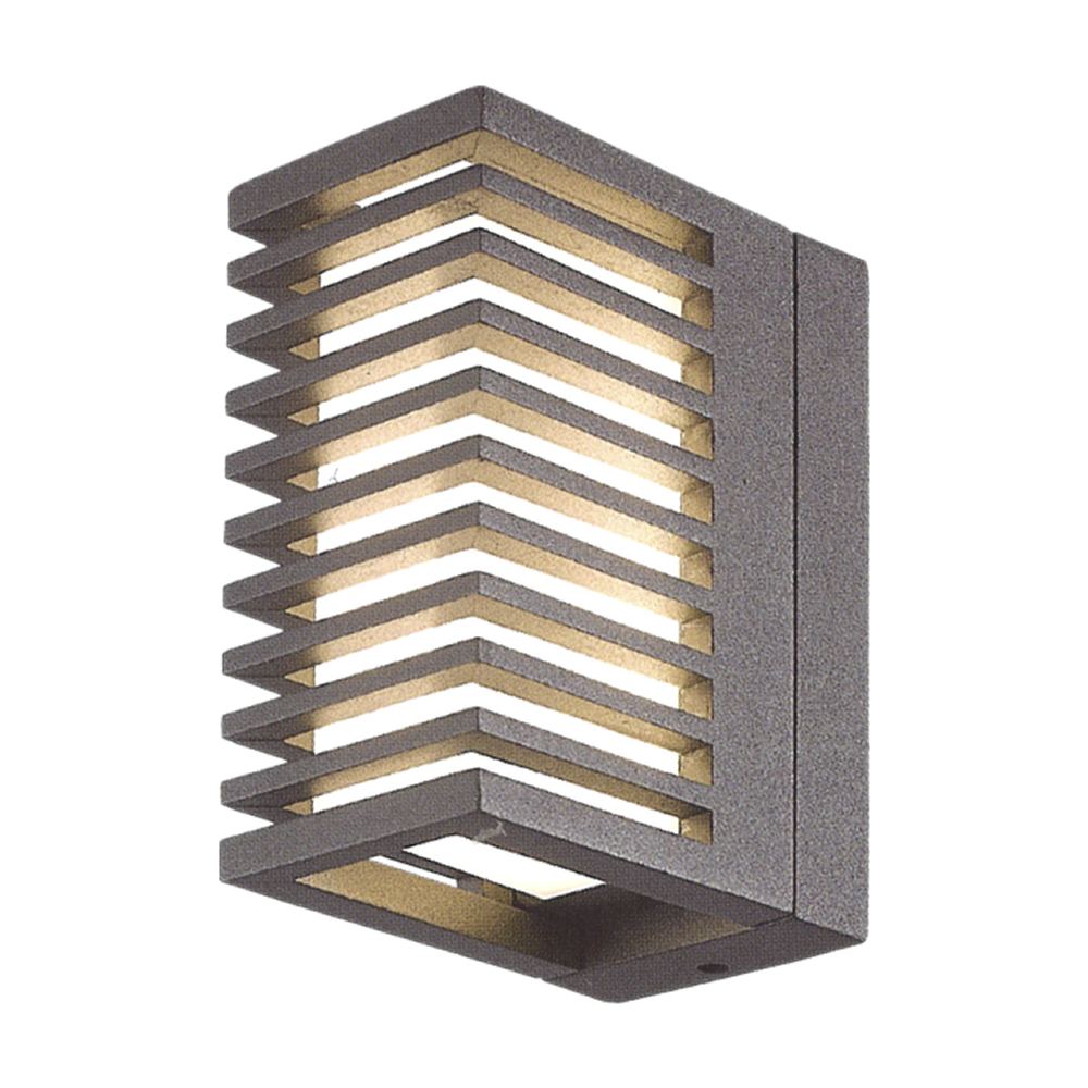 ALKES - Surface-mounted wall light with integrated LED and grille