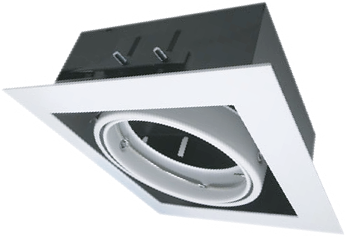 BIHAM - Downlight Dirigible AR111 de Empotrar (Sin Foco)