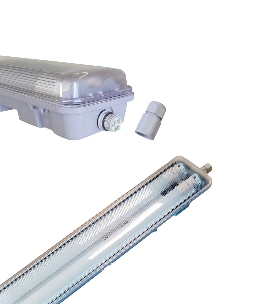 POLLUX - Luminario Lineal Industrial con Tubos LED T8